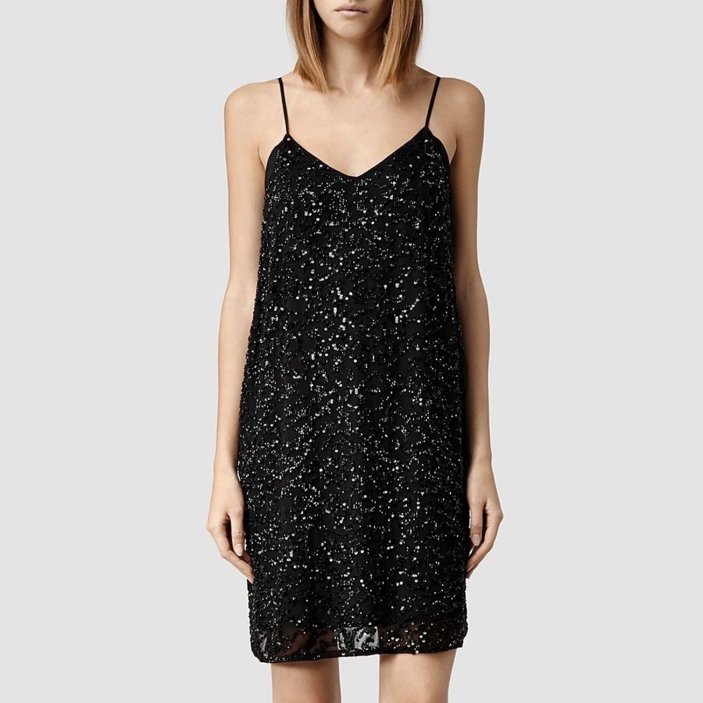 All Saints Black Sequin Dress​​​